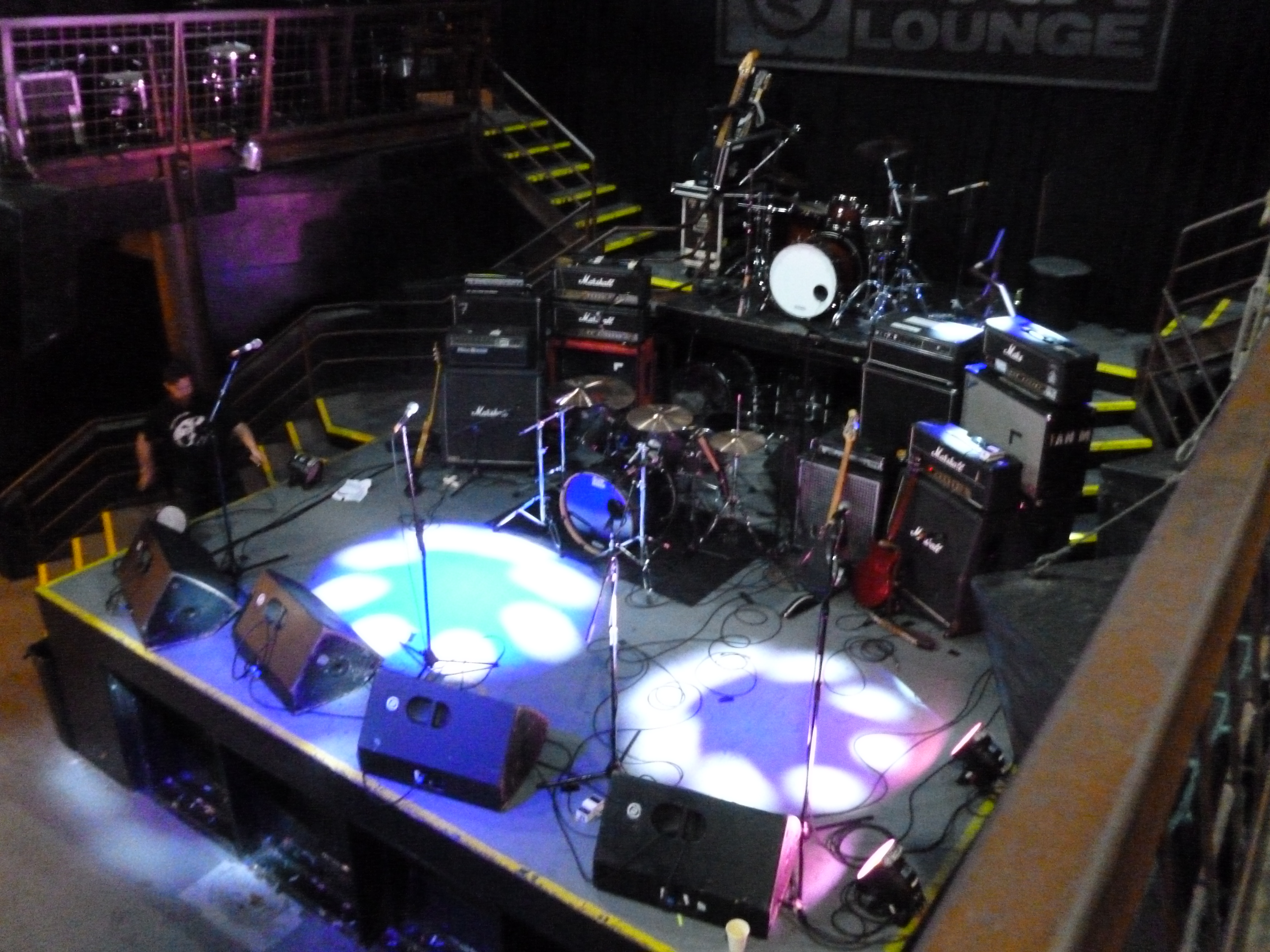San Francisco Stage with massive drum riser