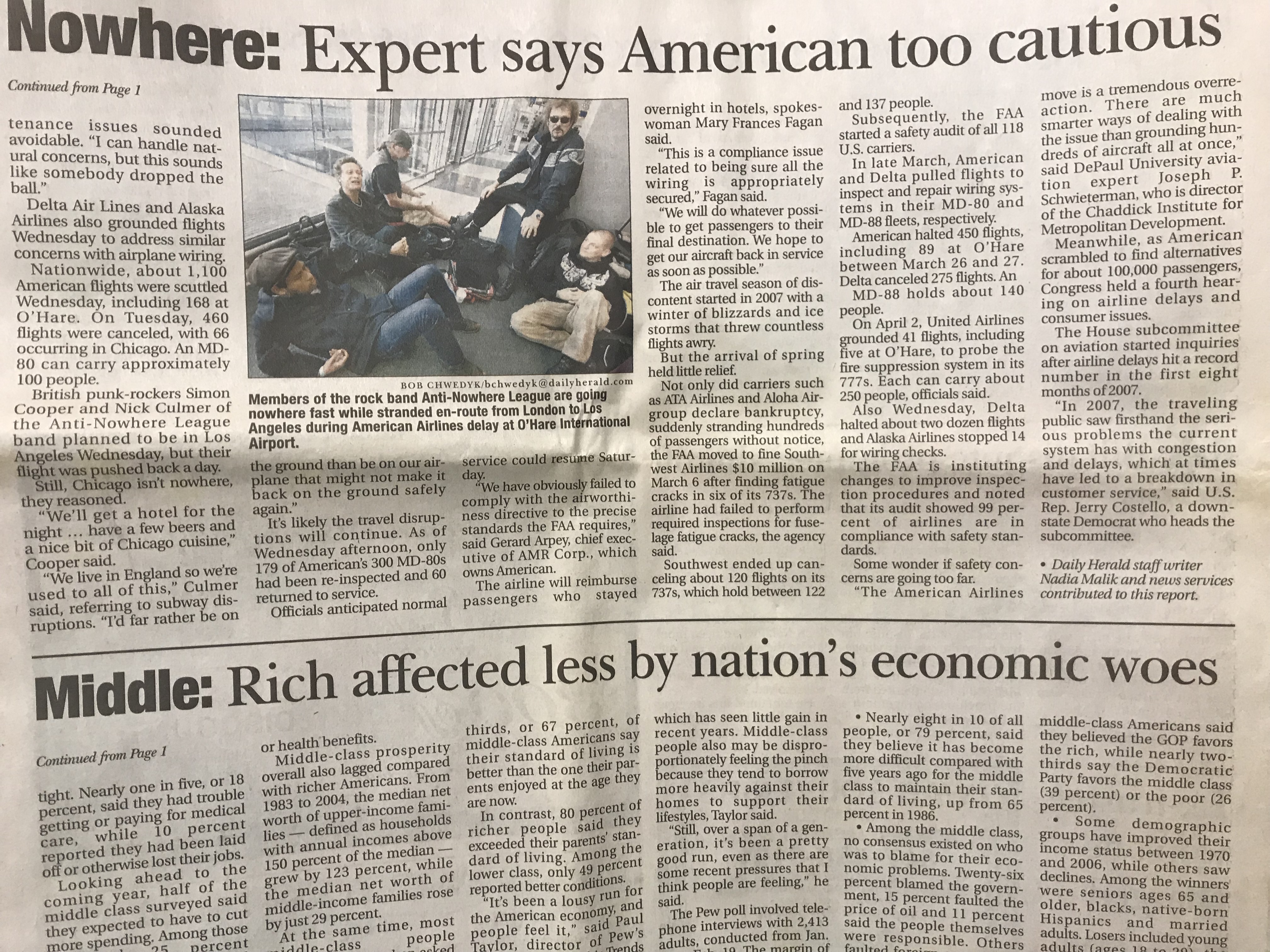 USA Newspaper article